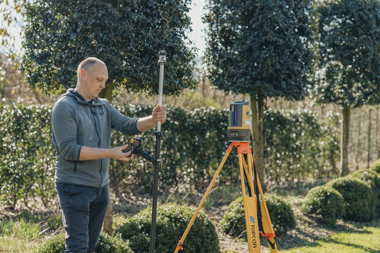 In kaart brengen bestaande situatie door digitale opmeting en inventarisatie